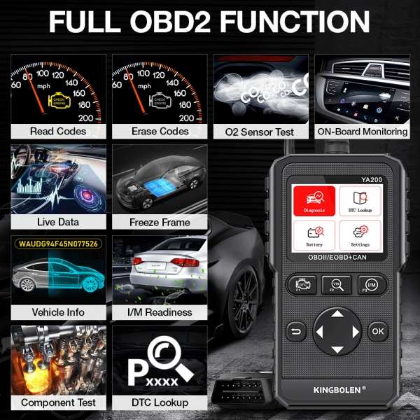  OBD2 скенер KINGBOLEN YA200