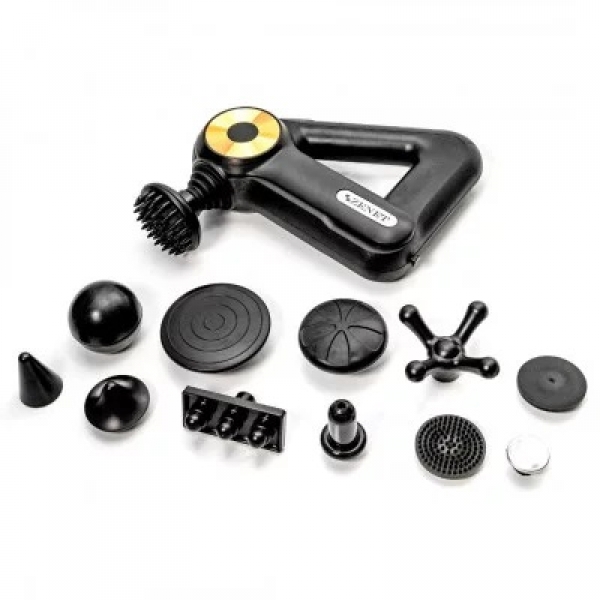 Перкусионен масажор за тяло с 12 приставки ZENET ZET-705