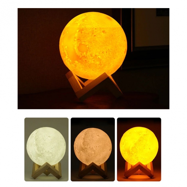 Арома дифузер с LED лампа – с формата на луна