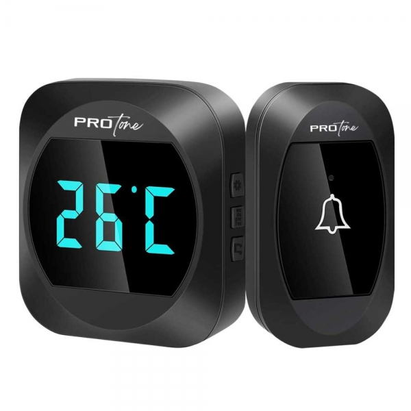 Безжичен звънец с вграден термометър Protone