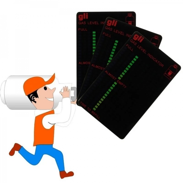 Индикатор за нивото на газта в бутилка