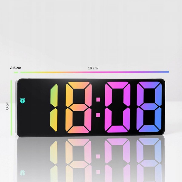 LED часовник с функция будилник, RGB подсветка LED часовник с функция будилник, RGB подсветка