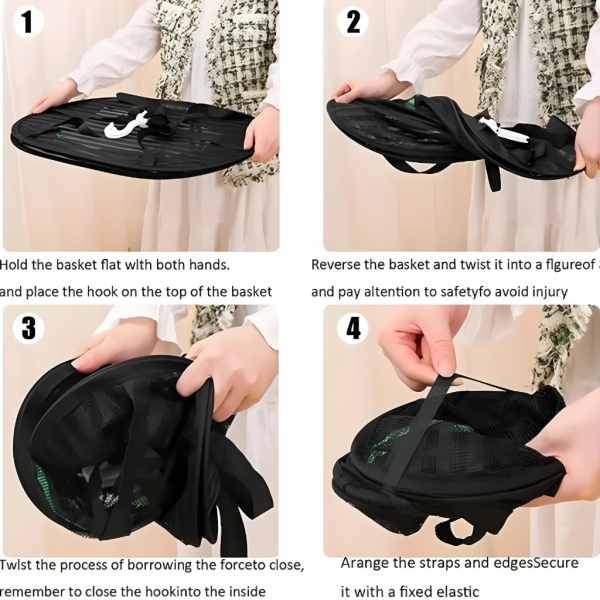 Сгъваема висяща сушилня с 3 нива за гъби, плодове и др.