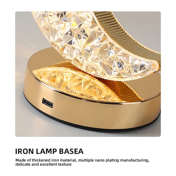 Нощна LED лампа луна