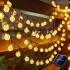 Соларни LED лампички с 100бр. топли бели светлини