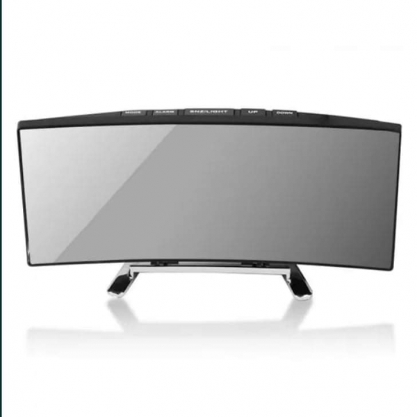 Стилен огледален часовник с големи цифри