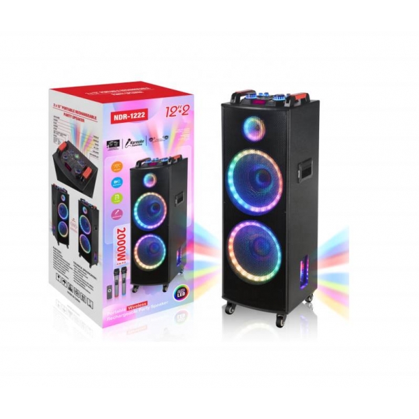 Тонколона 2000W – 2 x 12″ говорителя