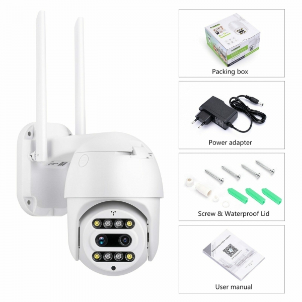 Външна Wi Fi камера с две лещи и оптичен зуум IP66