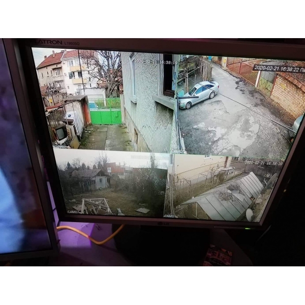 Видеонаблюдение с 8 HD камери и DVR, AHD, IR