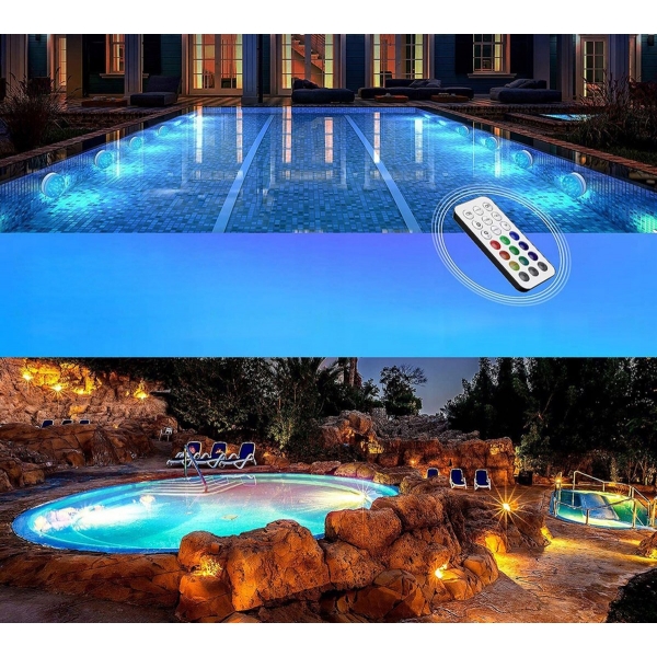 Водоустойчива LED лампа RGB с дистанцинно