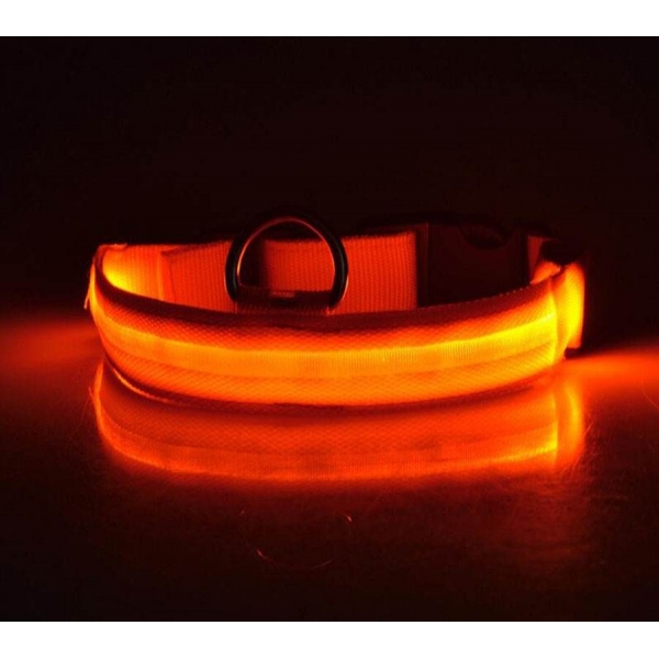Светещ LED нашийник за куче