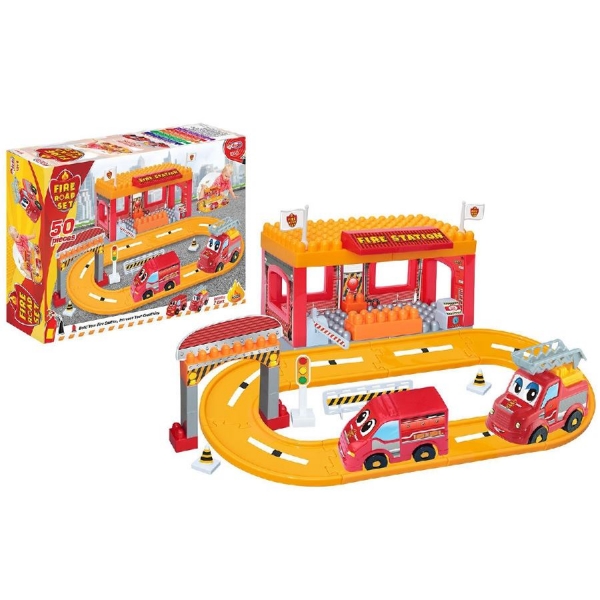 Конструктор с едри части. Пожарна станция.