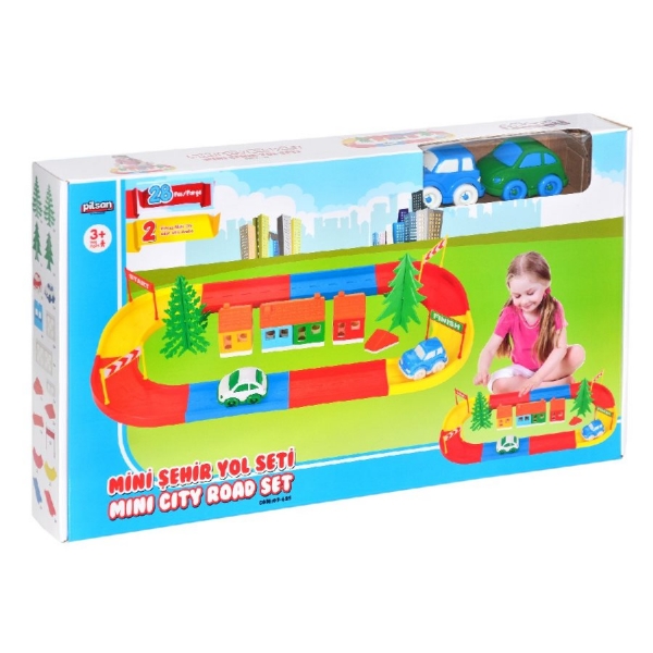 Конструктор писта с 2 колички Mini City Road.