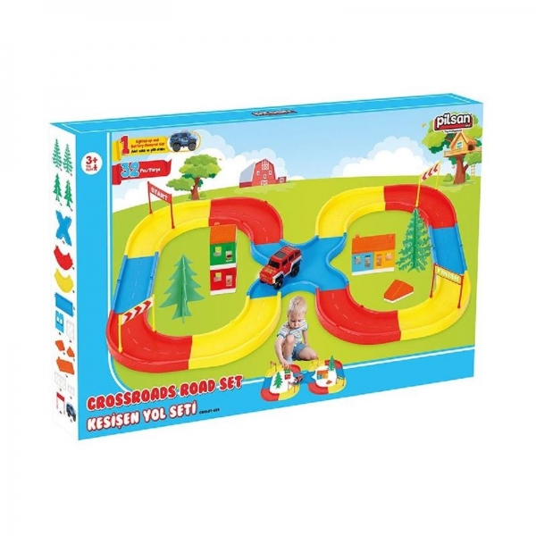 Конструктор писта с количка на батерии