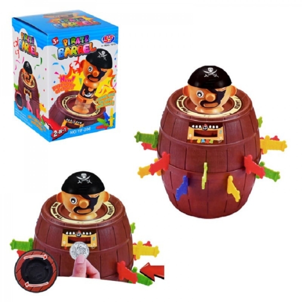 Забавна игра 2 в 1 "Пиратско буре" - Касичка