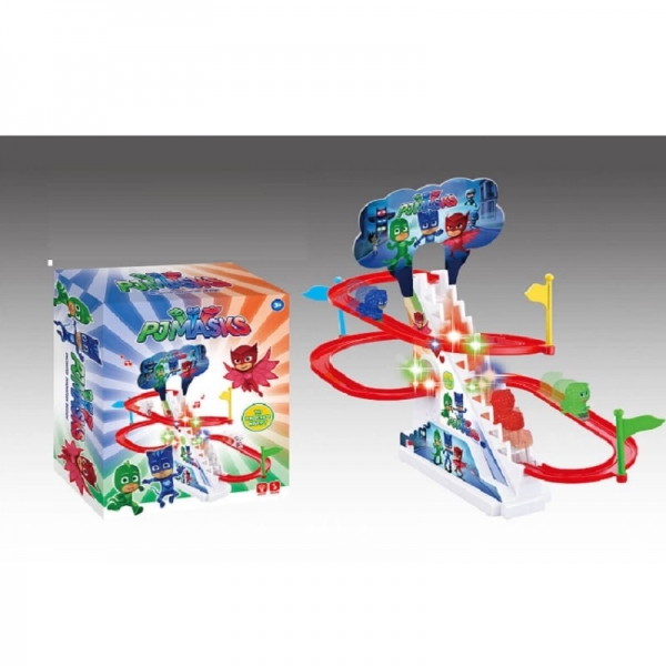 Пързалка-ескалатор PJ MASKS със звук и светлина.