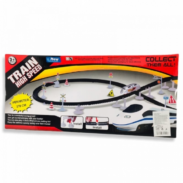 Влак стрела с релси