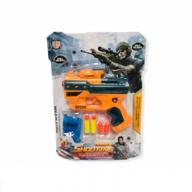 Детски пистолет с три вида патрони