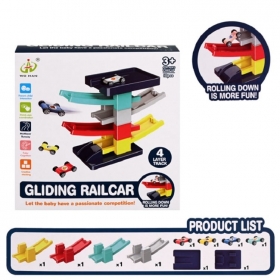 Рампа писта на 4 нива с 4 колички