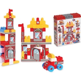 Конструктор с едри части. Моята първа пожарна станция. 