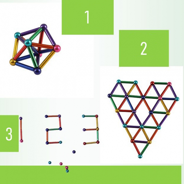 Цветни магнитчета – игра 