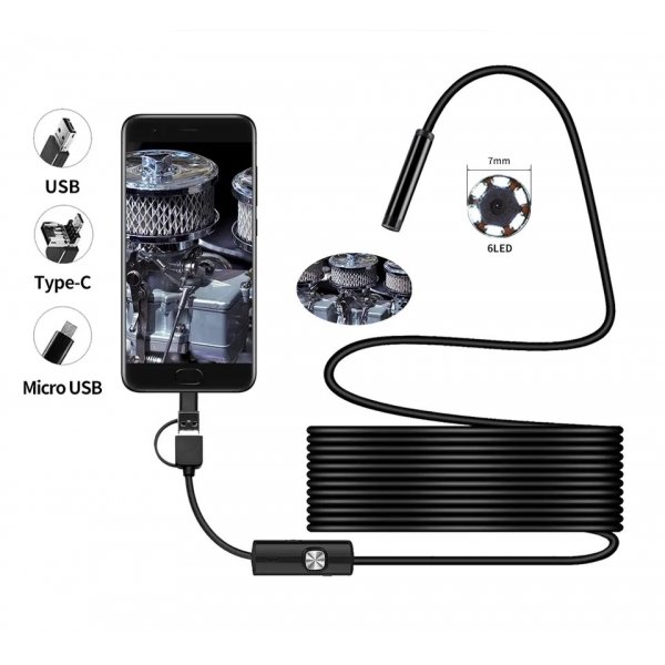 Ендоскоп 3 в 1