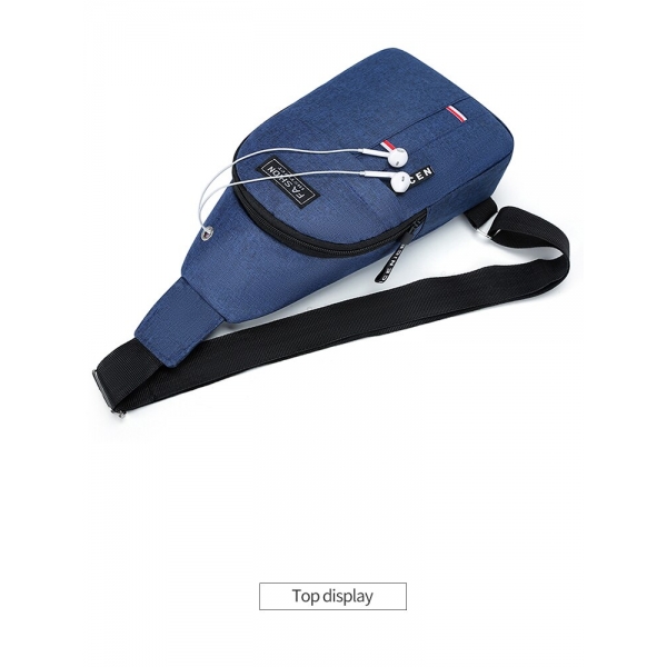 Компактна раничка - синя