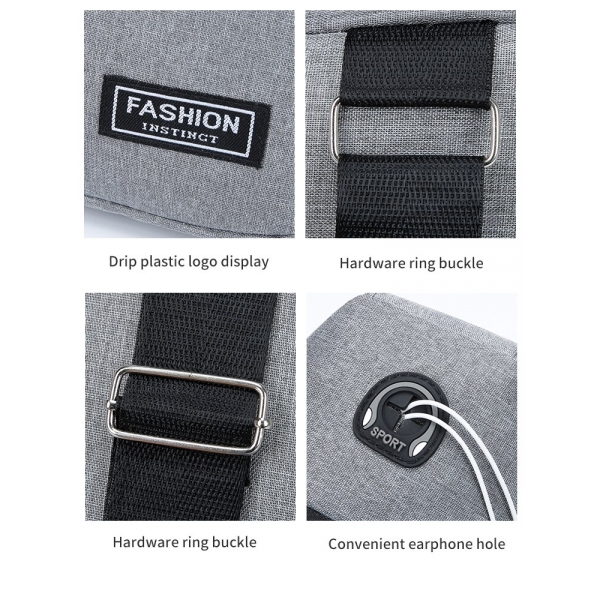 Компактна раничка - сива