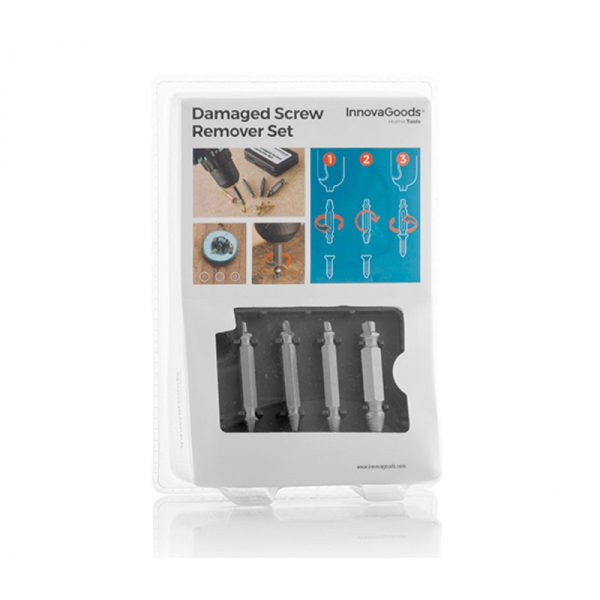 Комплект за отстраняване на пворедени винтове – комплект от 4 броя