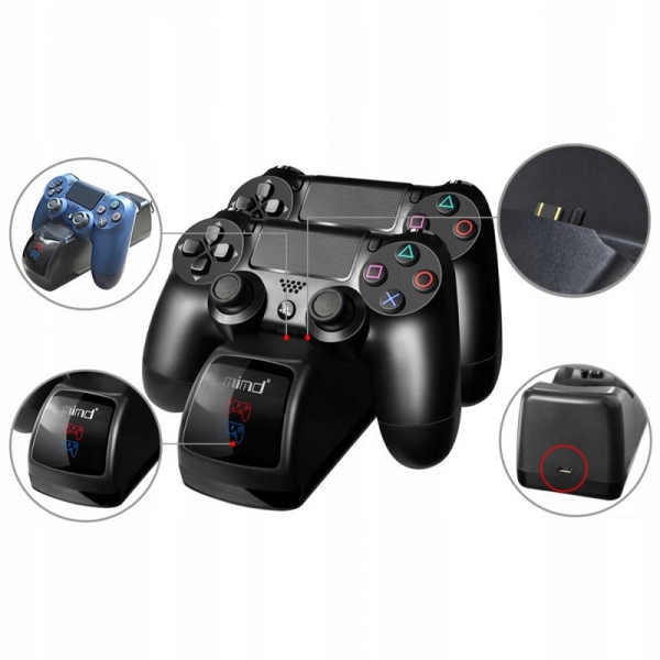 Стойка и зарядно за PS4 джойстици (dualshock)