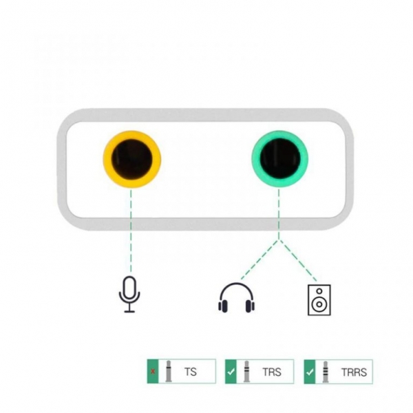 Външна USB звукова карта YQ-6 