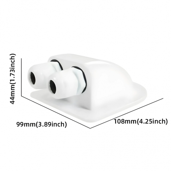 Водоустойчив двоен кабелен вход 