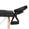 Двусекционна масажна кушетка ”Standard 2″ – черен цвят