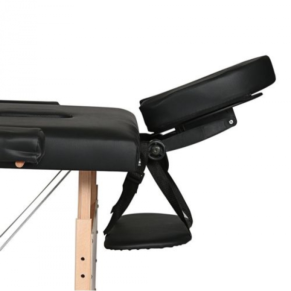 Двусекционна масажна кушетка ”Standard 2″ – черен цвят