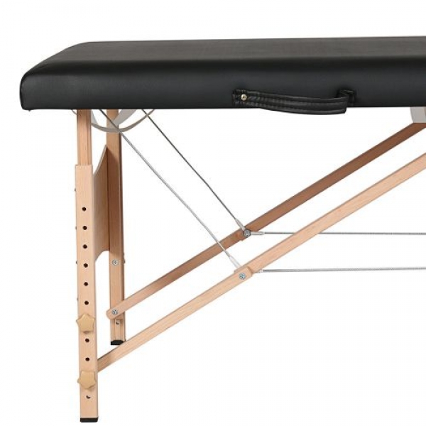 Двусекционна масажна кушетка ”Standard 2″ – черен цвят