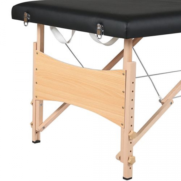 Двусекционна масажна кушетка ”Standard 2″ – черен цвят