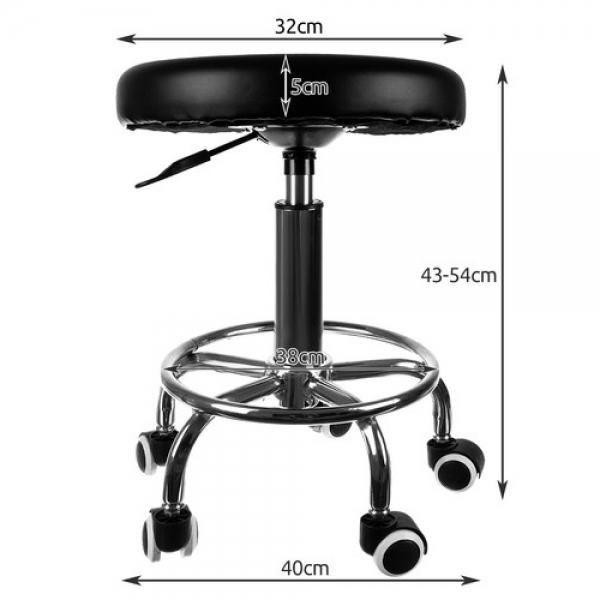 Козметична табуретка с колелца