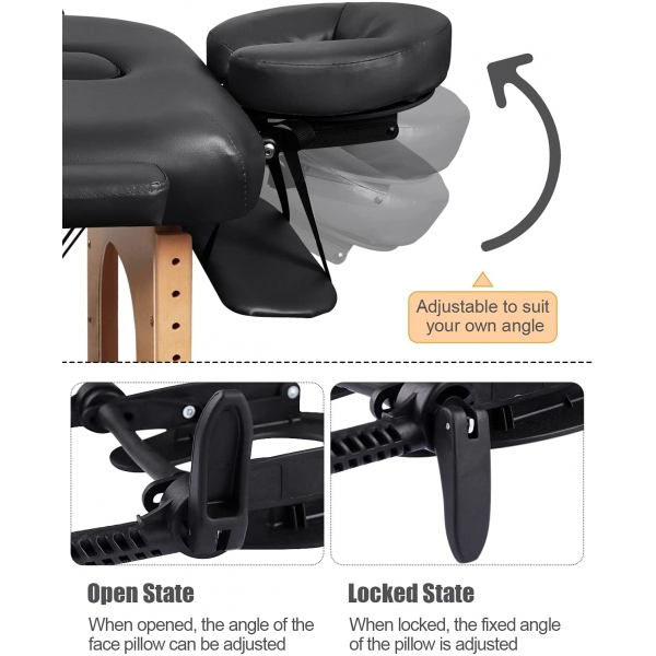 Възглавничка със стойка за масажна кушетка, универсална