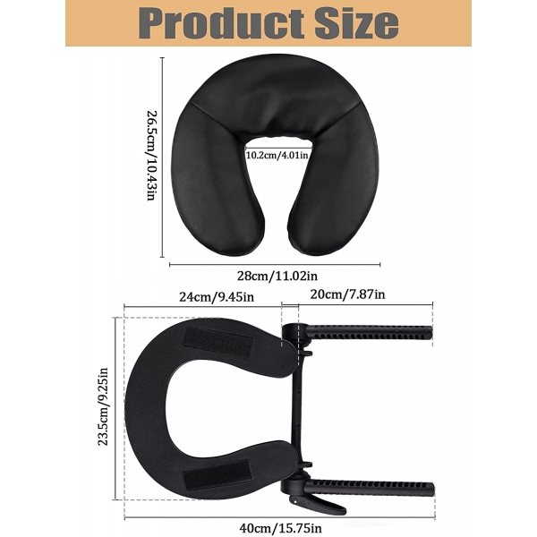 Възглавничка със стойка за масажна кушетка, универсална