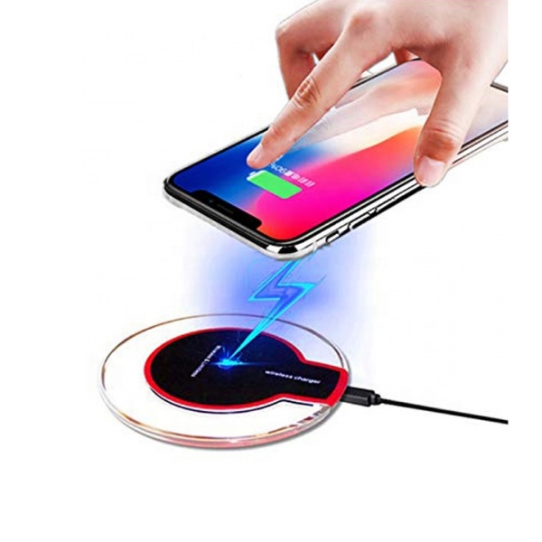 Подложка за безжично и бързо зареждане с Qi съвместими устройства - Бял цвят