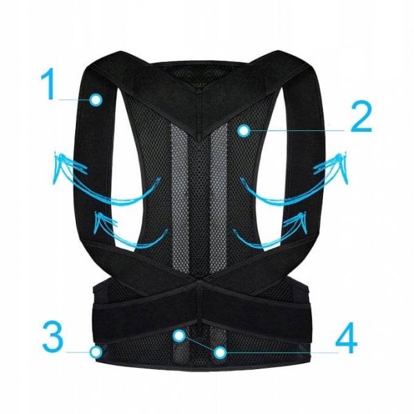 Коректор за гръб с регулируеми презрамки