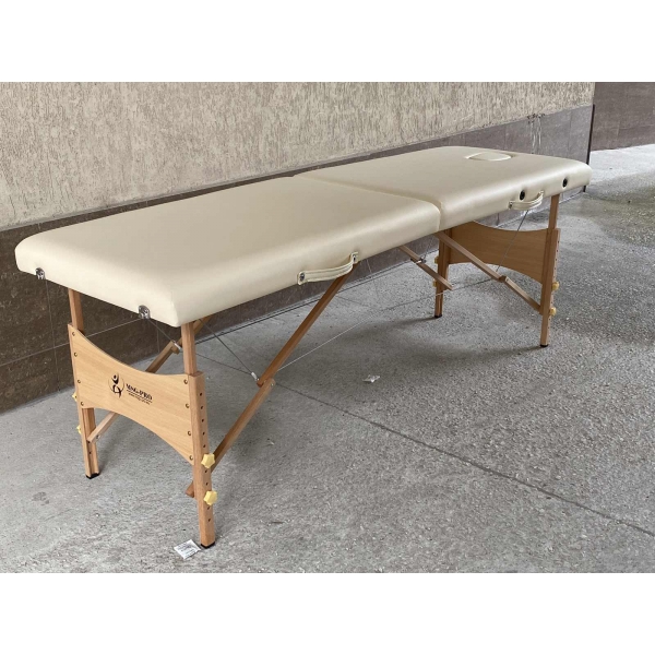 Масажна кушетка с 2 зони, дървена конструкция