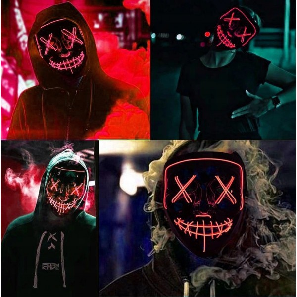 Хелоуин маска с LED светлина