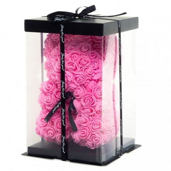 Мече от рози в кутия