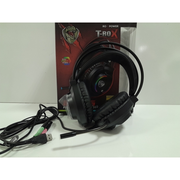 Гейминг слушалки с микрофон Roxpower T-Rox STGH707, RGB