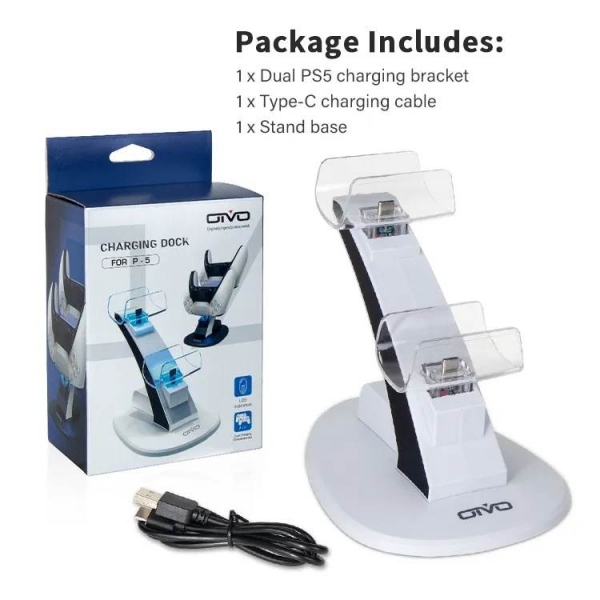 Уникална зарядна станция за PS5 джойстици