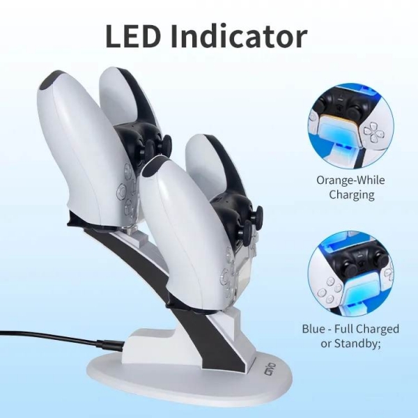 Уникална зарядна станция за PS5 джойстици