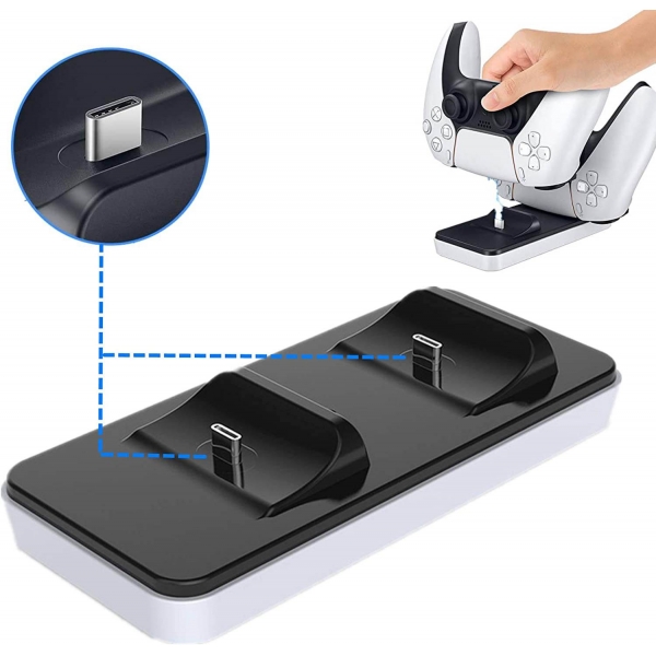Стойка и зарядно за PS5 джойстици