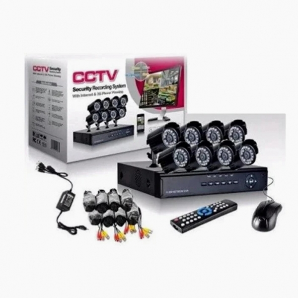 Комплект 8 камери + DVR, CCTV