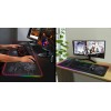 Светеща компютърна подложка с RGB осветление – World Map